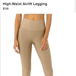 Alo Yoga Air Lift leggings in Gravel size small